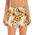 thumbnail image 2 of Sigee Sunflower 5 for Women's Athletic Shorts High Waisted Running Shorts Pocket Sporty Short Gym Elastic Workout ShortsX-Large, 2 of 9