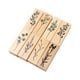 thumbnail image 3 of Kit de 8 sellos de goma de madera con diseño floral de , 6,5 x 2,2 x 2,5 cm, accesorios, 8 patrones diferentes para tarjetas de felicitación,, 3 of 8