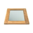 thumbnail image 2 of Teak Rectangular Mirror - 11" W x 15" H, 2 of 4