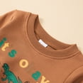 thumbnail image 4 of URMAGIC Jeccie Toddler & Baby Boys Dinosaur Graphic Terry Sweatshirts Tops, 4 of 7