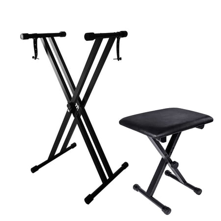 Condition photo showing New/Like New for stusgo keyboard stand and bench adjustable and portable digital piano stand with locking chain