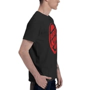 Burger King Logo MenS Basic Short Sleeve T-Shirt Fad Black Large
