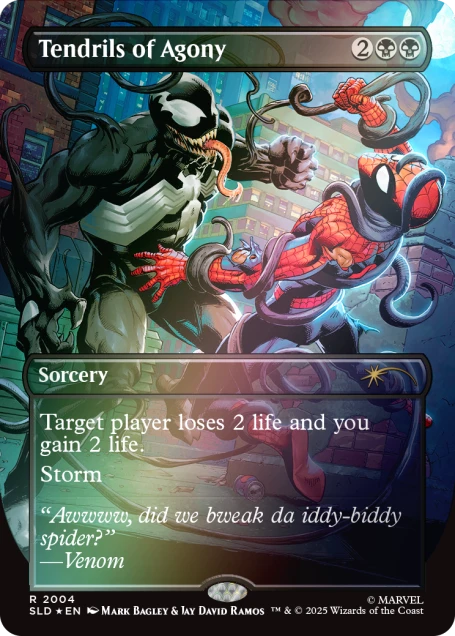 Magic the Gathering Secret Lair x Marvel's Spider-Man: Venom Unleashed (Colors) (Foil)