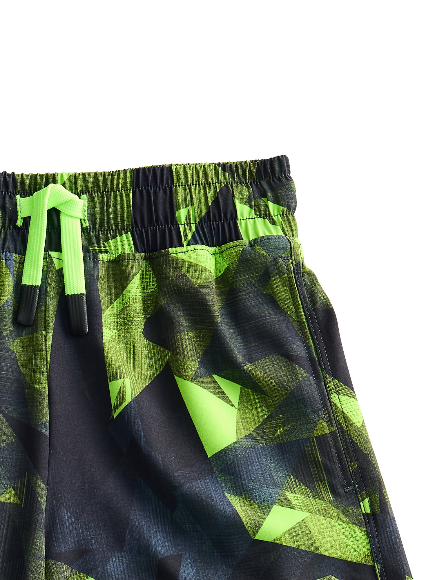 Athletic Works Boys' Print Performance Shorts, Sizes 4-18 & Husky