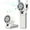 White, variant on Portable Handheld Turbo Fan, 199-Gear High Speed Wind 5000mAh Rechargeable Up to 12 Working Hours, 3 IN 1 Hand Fans for Outdoor Activities, Travel, Beach