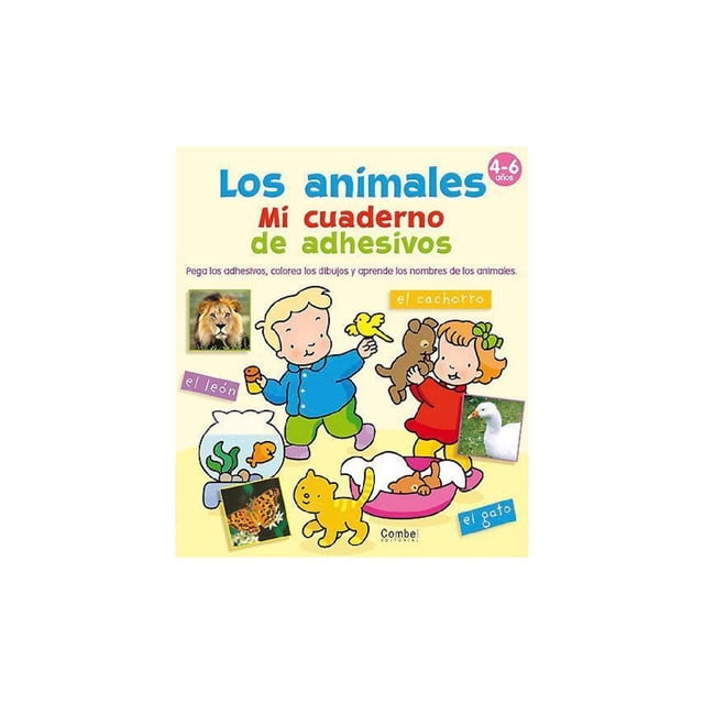 Los animales Mi cuaderno de adhesivos Combel 9788498255164