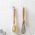 thumbnail image 3 of Adhesive Wall Hook for Power Plug and Socket Holder Organizes Charger Cables Clear 3 Pack Hangers, 3 of 5