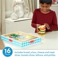 thumbnail image 3 of Melissa & Doug Wooden Sandwich-Making Pretend Play Food Set, 3 of 10