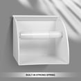 thumbnail image 3 of WHAMVOX 10Pcs Universal Toilet Paper Roller White Plastic Paper Holder Replacement with Sturdy Spring Design, 3 of 7