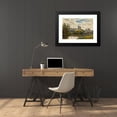 thumbnail image 4 of Alfred de Bréanski 24x18 Black Modern Framed Museum Art Print Titled - Windsor Castle from the Thames, 4 of 5