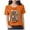 Orange_1, variant on Godom Women Halloween Shirt Funny Graphic Tees Autumn Casual Round Neck Fall Short Sleeve Tops