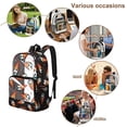 thumbnail image 5 of SEANATIVE Kids Clear Backpack PVC Transparent Backpacks See Through School Bookbag Lightweight Travel Clear Bag School Supplies for Boys Girls, Soccer Flame Pattern Black, 5 of 7