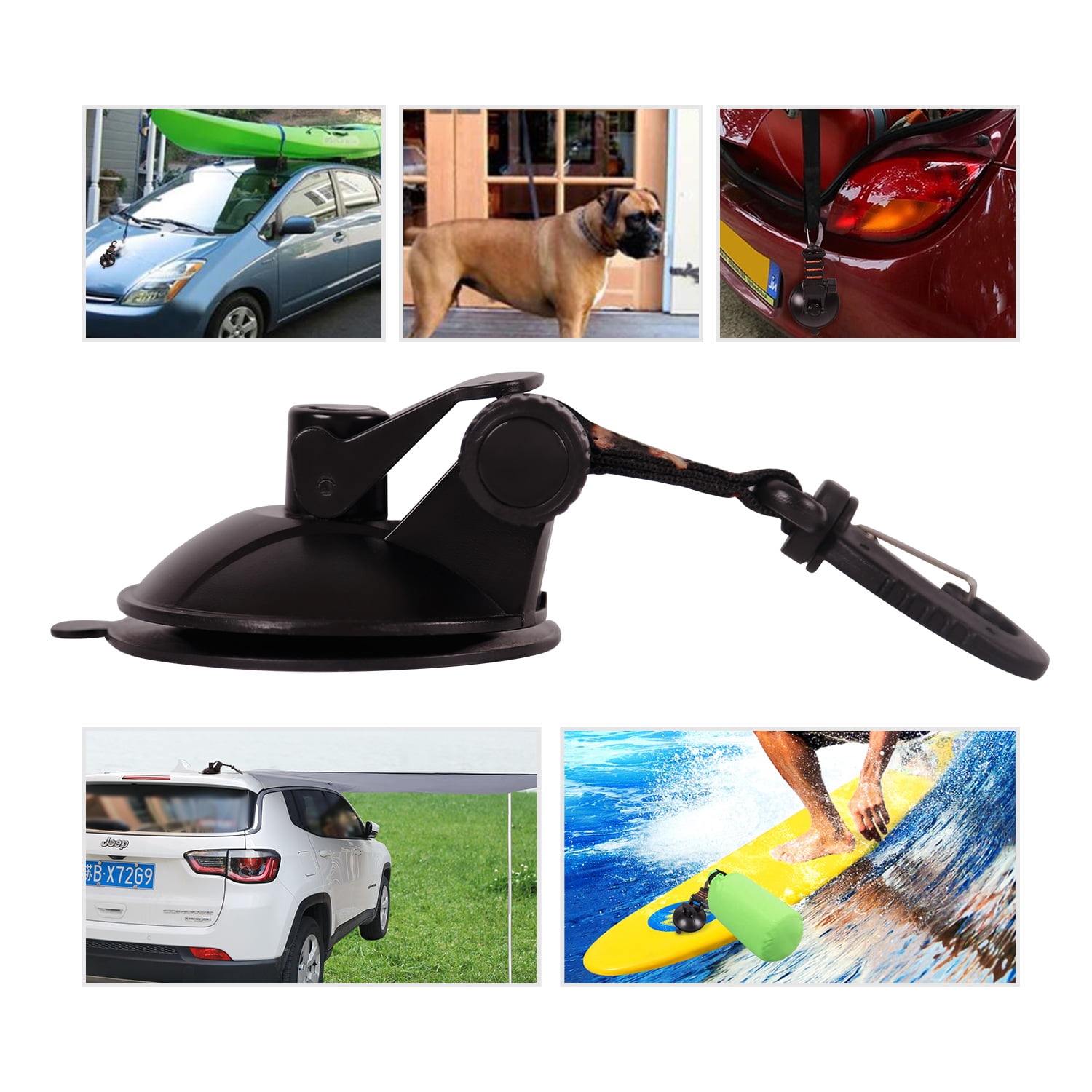 REDCAMP 2 Pack Heavy Duty Suction Cup Anchor Camping Tarp Accessory as Car Side Awning FREELAND EXCEED INC .