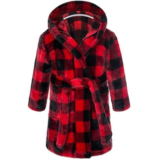 Boys red top dressing gown