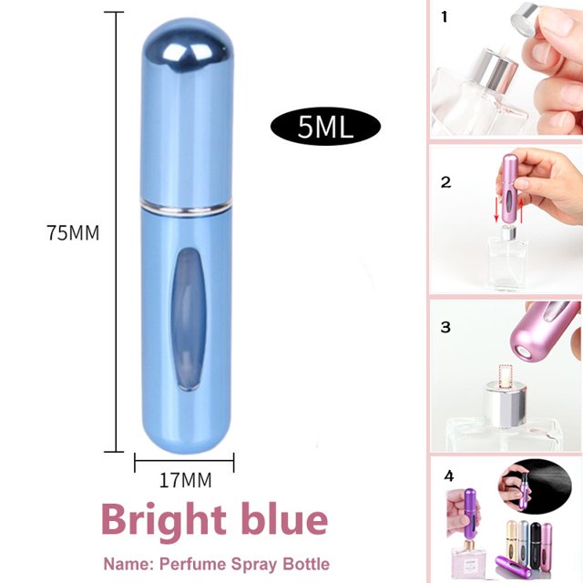 5ml mini perfume Recargable Botella De spray De Viaje Atomizador Bomba De Alcohol Pulverizador Contenedor