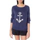 thumbnail image 1 of Suéter de Pijama P.J. Salvage Anchor para Mujer Azul Pequeño, 1 of 2