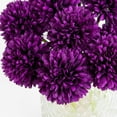 thumbnail image 3 of Artificial Flowers, 10Pcs Fake Flowers Silk Artificial Chrysanthemum Ball Hydrangea Bridal Wedding Bouquet for Home Garden Party Wedding Décor, 3 of 12