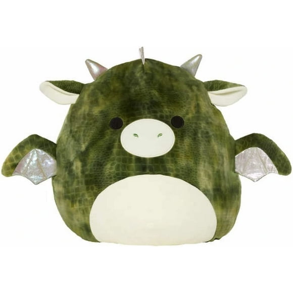 Squishmallow Official Kellytoy 10 Inch Squishy Soft Plush Toy Animals (Duke The Green Dragon)