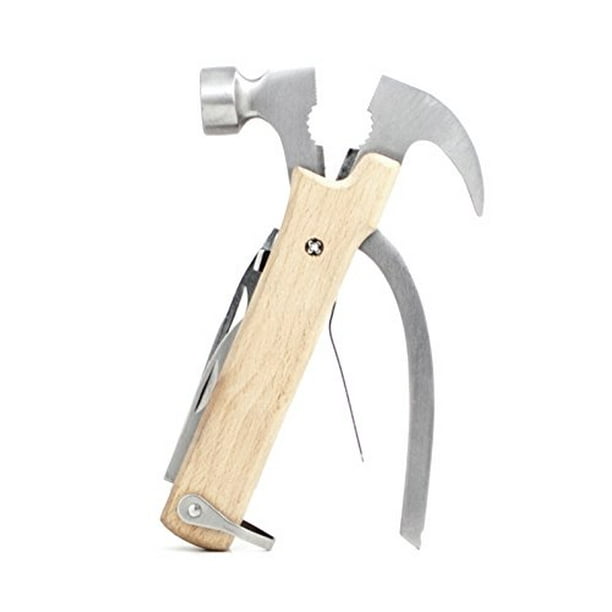 Kikkerland Hammer Multi Tool, Wood, White