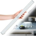 thumbnail image 3 of Lámpara de armario con 60 LED, luz de armario con sensor de movimiento, recargable por USB, 3 modos de iluminación, luz de armario, luz de noche LED con tira magnética adhesiva (blanca), 3 of 8