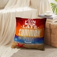 thumbnail image 4 of LALILO Throw Pillow Covers Summer Retro Seascape With Vintage Cushion Cover 18" x 18", 2 Pack, 4 of 6
