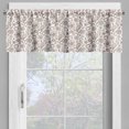 thumbnail image 4 of Ambesonne Brown Paisley Valance & Curtain, Antique Leafy Flowers, 55"x45", Chocolate and White, 4 of 7