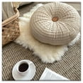 thumbnail image 6 of Patio Seat Cushions Car Seat Cushions for Driving Simple Solid Color Window Mat Futuan Dining Chair office Cushion Sofa Round Backrest Soft Skin Not Easy To Deform 16x16In, 6 of 7