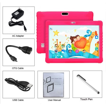 10.1 Inch HD Kids Tablet Android 9.0 Deca Core Computer PC GPS Wifi Dual Camera