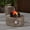 Brown - Wood Grain, variant on Vornel 30" Inch Round Wood Grain Iron Fire Pit,50000 BTU with Lid,for Home and Camping(Wood Grain/Brown)