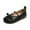 Black, variant on Gibobby Mary Jane Flats for Girls - School Uniform Shoes, Wedding, Party - Breathable Soft Ballet Princess Shoes with Bow(Brown,8)