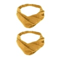 thumbnail image 2 of 2x Bandeau pour Cheveux Boho Hippy Turban s Jaune, 2 of 8