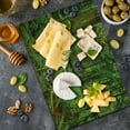 thumbnail image 5 of Tree Cutting Board, Idyllic Rainforest in Canadian Island Ferns Moss on Plant Nature Ecology Photo, Decorative Tempered Glass Cutting and Serving Board, Large Size, Green, by Ambesonne, 5 of 5