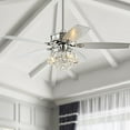thumbnail image 4 of JONATHAN Y Kate 48" 3-Light Glam Crystal Drum LED Ceiling Fan With Remote, Chrome, 4 of 10