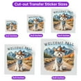 thumbnail image 5 of Welcome Fall Western Cowboy Maltese Enjoys Majestic Autumn Cutout Transfer Sticker Maltese Dog Lover Gifts Idea Transparent Decal Art Decor - 01007, 5 of 5