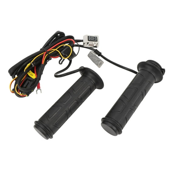 Motorcycle Heated Handlebar, Motorcycle Heated Handlebar Grip 6 Temperature Level Fast Heating 12V for Motorbike