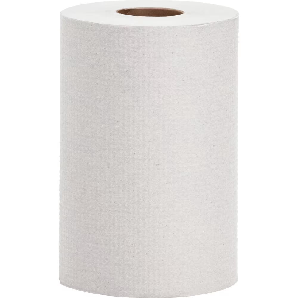 Hardwound Recycled 1-Ply Paper Towel Roll (350 Ft. per Non-Perforated Roll, 12-Rolls per Case)