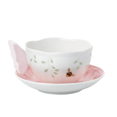 Lenox Butterfly Meadow Pink Butterfly Cup & Saucer Set