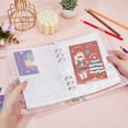 thumbnail image 3 of Álbum organizador de pegatinas A5 con 50 hojas y bolsillos para pegatinas. Álbum de colección con carcasa transparente de PVC., 3 of 6