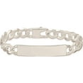 thumbnail image 4 of Sterling Silver Curb Link Id Bracelet (8.5 X 9) Made In Italy qid200-8.5, 4 of 6