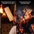 thumbnail image 3 of Pinzas para chimenea, pinzas para leña de 66 cm de largo, pinzas para troncos, accesorios para chimenea para hoguera interior, estufa al aire libre, fogata y parrilla de Camping Kuyhfg Sin marca, 3 of 5