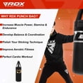 thumbnail image 6 of RDX Kids Punching Bag and Gloves 2ft Set for Boxing Training Junior Filled Heavy Bag Set Youth Kickboxing, Grappling, Punching, MMA, Muay Thai, Martial Arts, Karate, BJJ and Taekwondo, 6 of 8