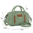 thumbnail image 7 of Wrangler Barrel Bag Retro Top Handle Bags with Crossbody Strap Boston Satchel Purse and Handbag Women, Green, 7 of 7