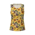 thumbnail image 4 of Haiem Sunflowers Vintage Workout Tank Tops for Women, Athletic Sports Slim-Fit Tank Tops, Compression Sleeveless Dry Fit Shirts,Athletic Shirt-X-Large, 4 of 9