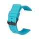 thumbnail image 2 of Correa de silicona Correa de reloj de pulsera con hebilla de metal de liberación rápida Hebilla Azul Negro, 2 of 8
