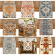 thumbnail image 1 of Camino de mesa Yoyauz estilo bohemio, color naranja y azul, estilo rústico, estilo granja, mágico, para cocina, comedor, decoración para el hogar, fiestas, 33 x 183 cm, 1 of 6