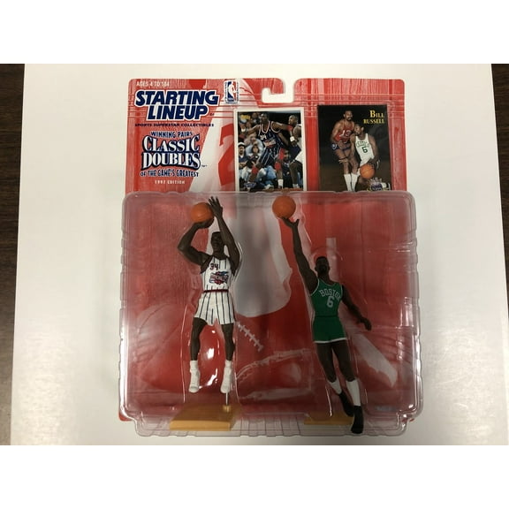 NBA Hakeem Olajuwon & Bill Russell Classic Doubles (1997) Starting Lineup Figure Set