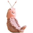 thumbnail image 1 of Lindo juguete de peluche de camarón Sheldon, camarón mantis kawaii, animal marino, almohada de peluche de 8,6 pulgadas, color rosa, 1 of 3