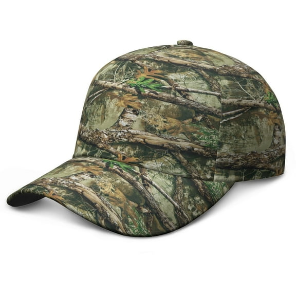 Military Camouflage Baseball Cap - Tactical Army Hunting Cap with Adjustable Snapback, Breathable Outdoor Hat for Men & Women in Woodland/Desert/Jungle Camo
