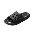 thumbnail image 3 of Men's Shower Slippers Quick Dry Non Slip EVA Slide Sandals Soft Cloud Pillow Lightweight Breathable Wide Fit for Bathroom Gym Pool Dorm Locker Room Indoor Outdoor Use,Black 44, 3 of 4