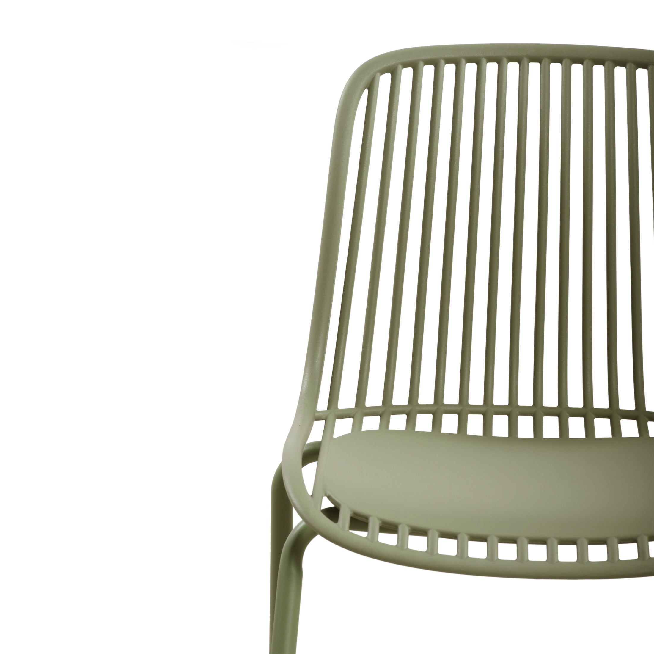 Christopher Knight Home 3-Piece Outdoor Bistro Set, Plastic Table & Chairs with Iron Legs, Sage Green